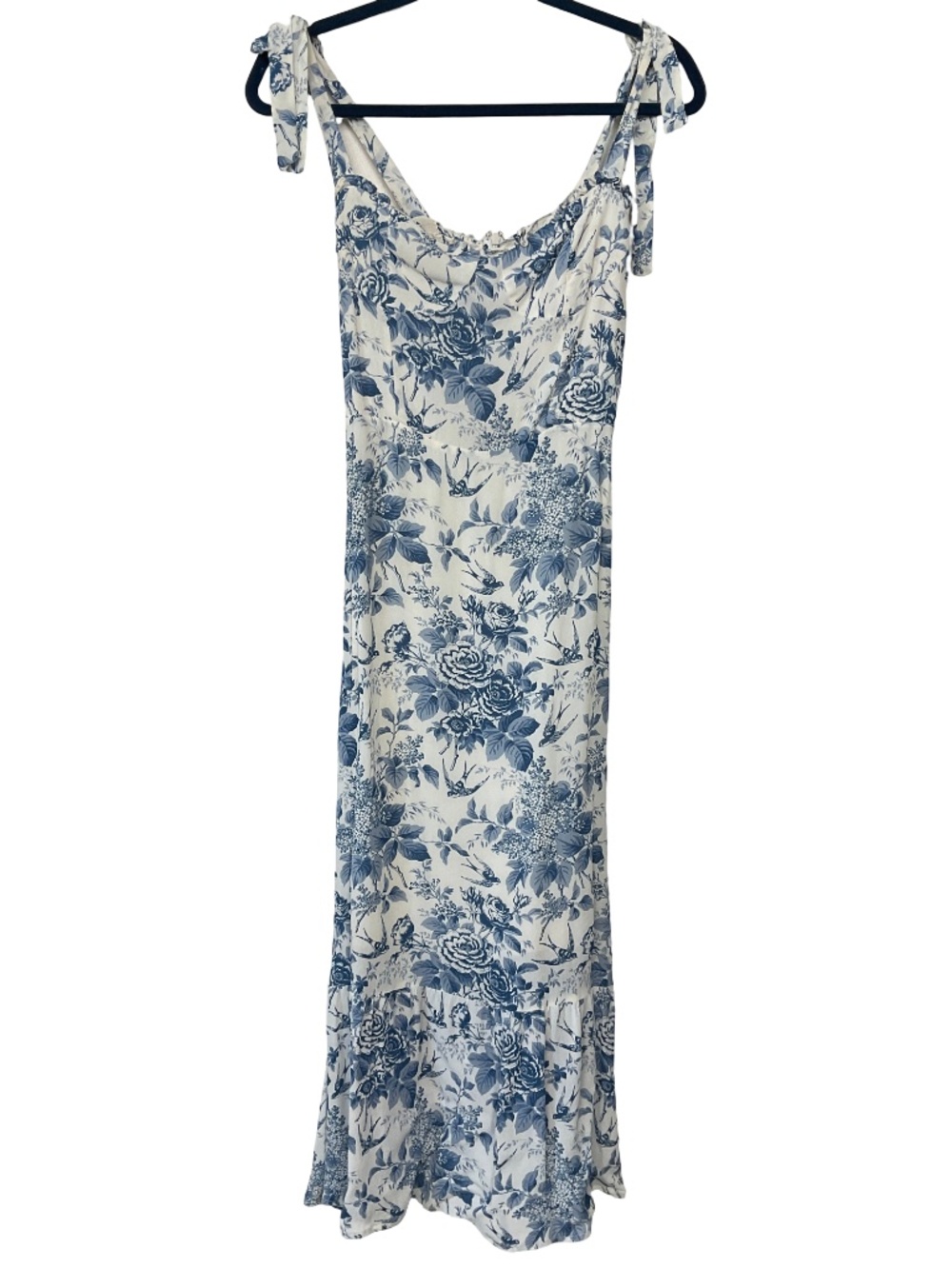 REFORMATION Nikita Dress in Blue Pompadour - Picture 5 of 12